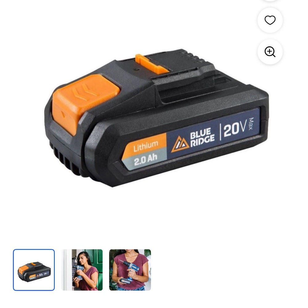 Blue Ridge 20V Max Lithium Battery